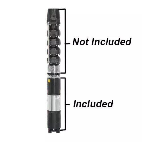 Kirloskar 7.5 HP 8 Stage Three Phase Borewell Submersible Pump Only Without Motor