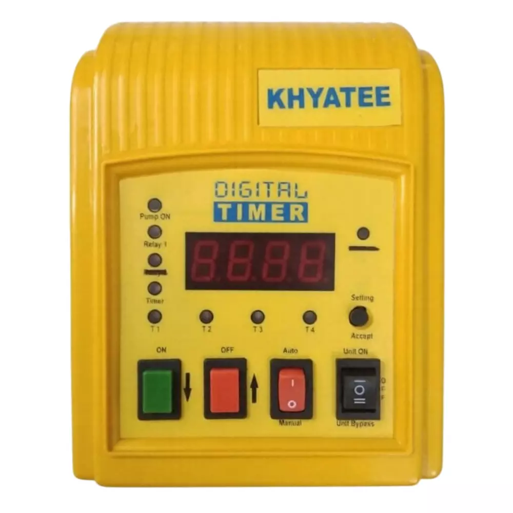 KHYATEE SDT 33 Series 3 Phase Premium Timer With Temperature Controller, 1 W + 1 SB Control Logic, Mild Steel Enclosure & IP54 Rating