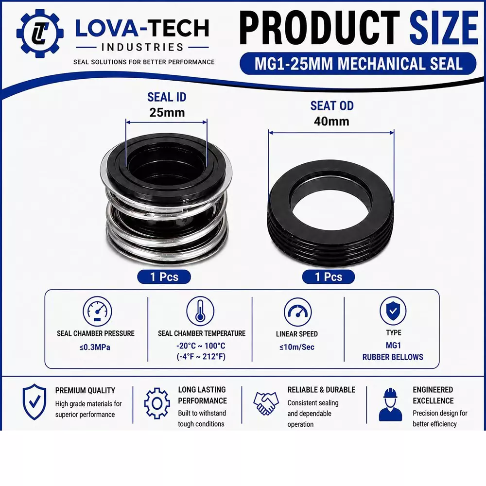 lova-tech-mechanical-seal-mg12-with-g60-stationary-seat-25-mm-shaft-size-10-to-120c-temperature-range-and-nbrss304carbon-body-for-pumps-lt-s12-25