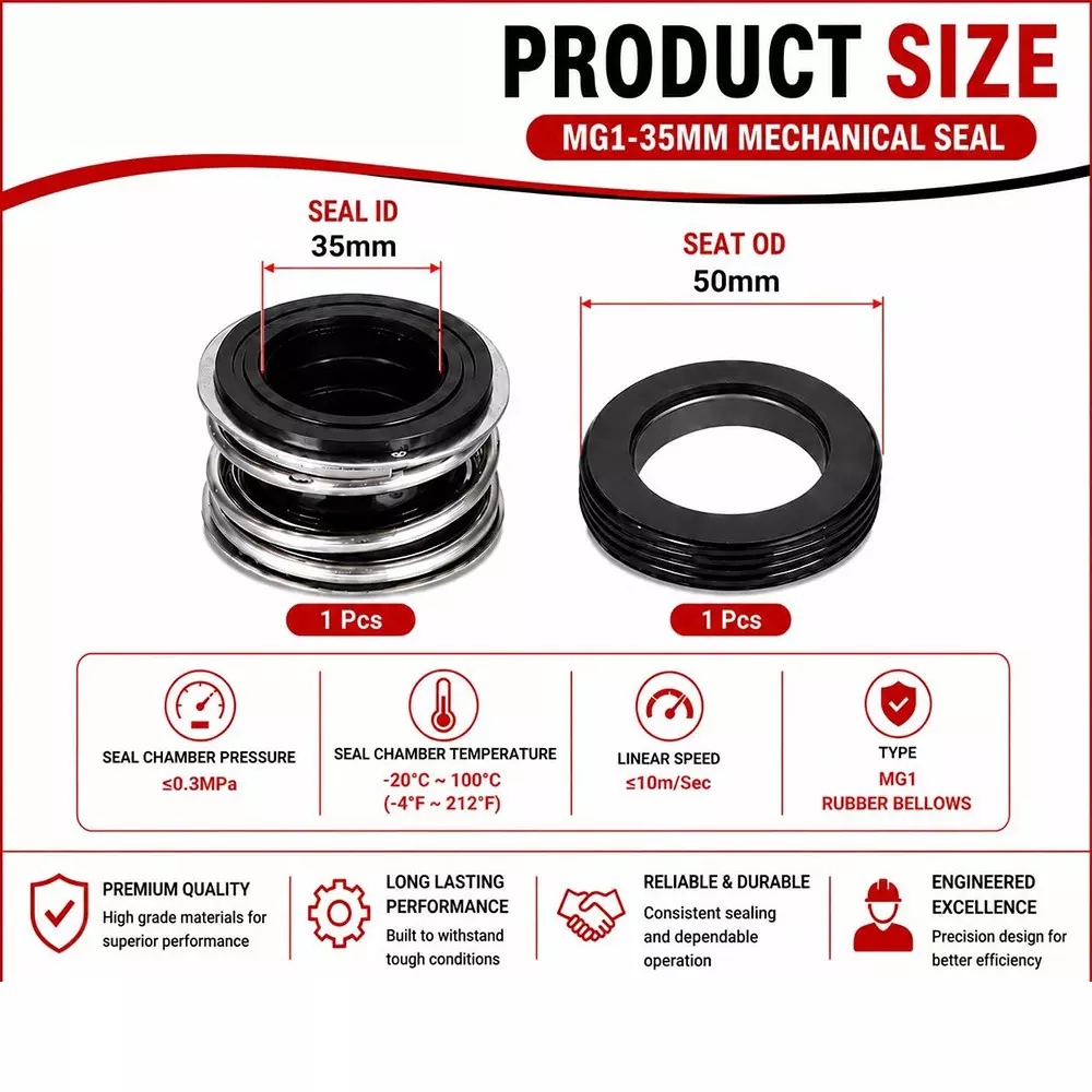 generic-mechanical-seal-mg1-with-g60-stationary-seat-35-mm-shaft-size-10-to-120c-temperature-range-and-nbrss304carbon-body-for-pumps-lt-s01-35