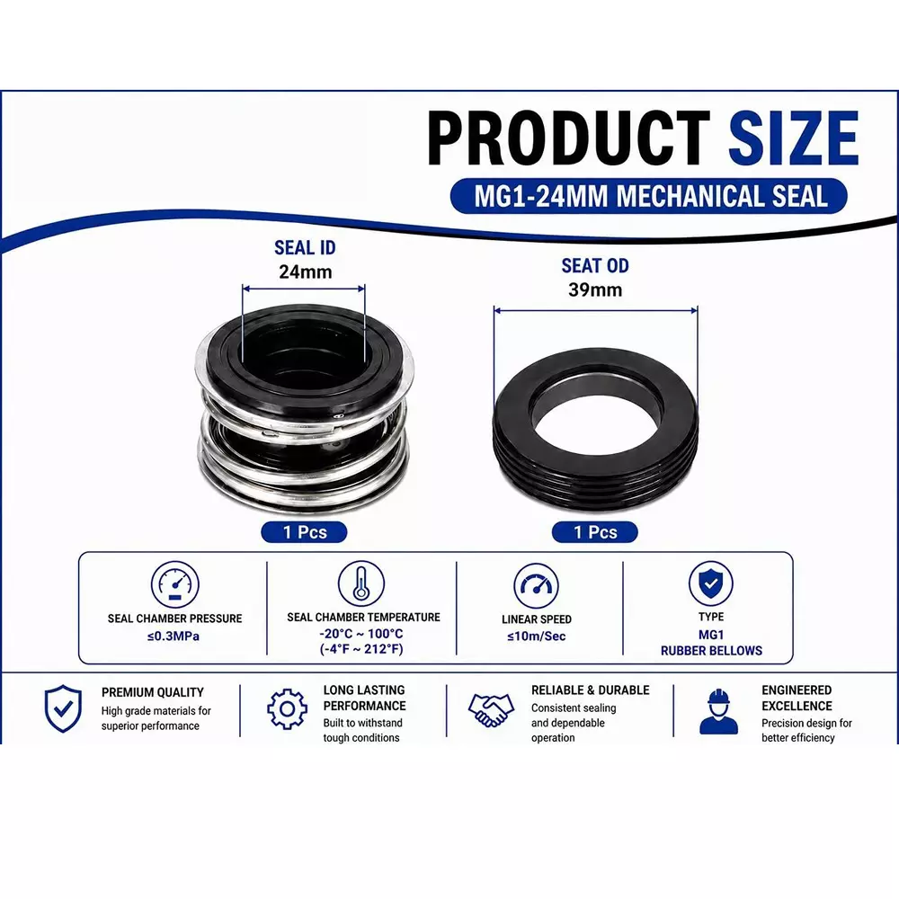 generic-mechanical-seal-mg12-with-g60-stationary-seat-24-mm-shaft-size-10-to-120c-temperature-range-and-nbrss304carbon-body-for-pumps-lt-s12-24