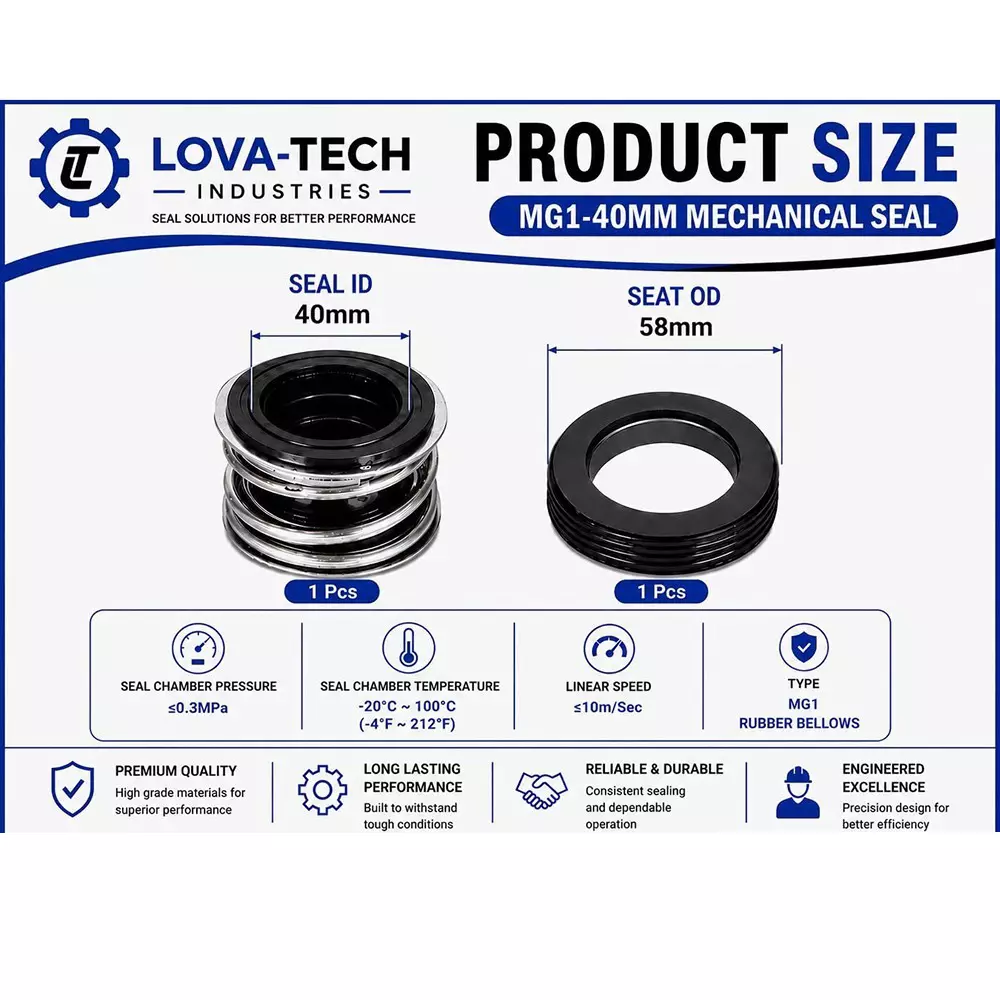 lova-tech-mechanical-seal-mg12-with-g60-stationary-seat-40-mm-shaft-size-10-to-120c-temperature-range-and-nbrss304carbon-body-for-pumps-lt-s12-40
