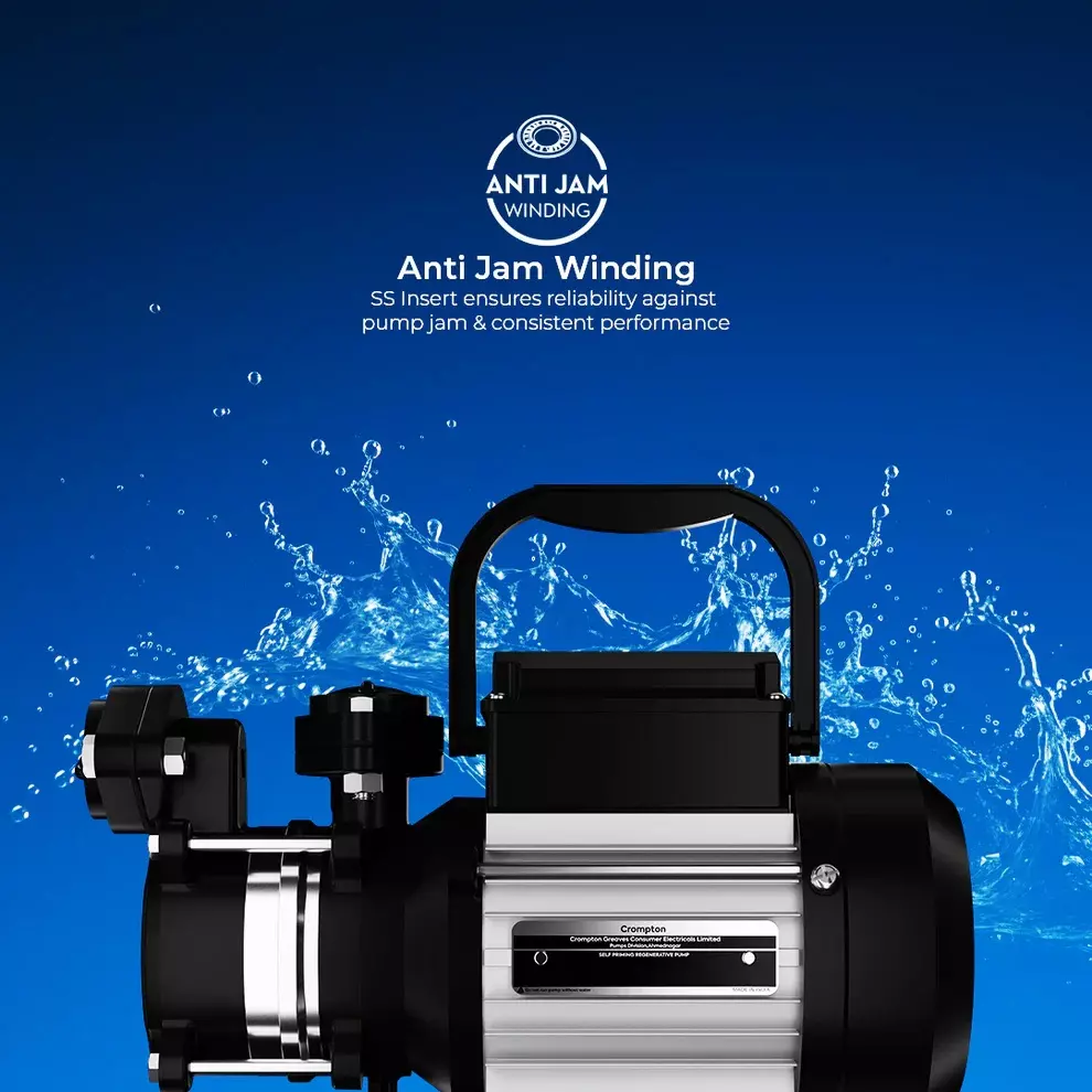 Crompton 1.5 HP Single Phase Self Priming Regenerative Pump, AQUAGOLD DURA 150