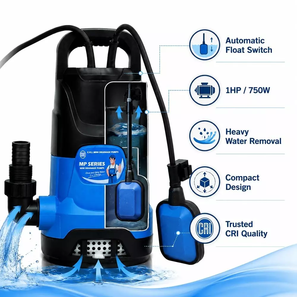 cri-1-hp-sewage-pump-with-float-switch-cable-outlet-connector-12000-lph-flow-rate-head-range-up-to-8-m