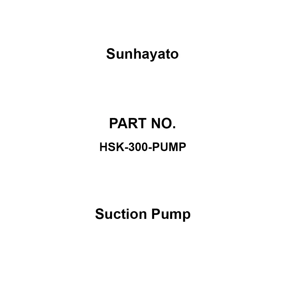 Sunhayato Suction Pump Solder Shutaro (HSK-100, HSK-200, HSK-300) Suitable Products, HSK-300-PUMP