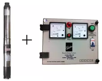 Kirloskar 1 HP Single and Three Phase 100 MM Borewell Submersible Pump Set - KS4C-1009