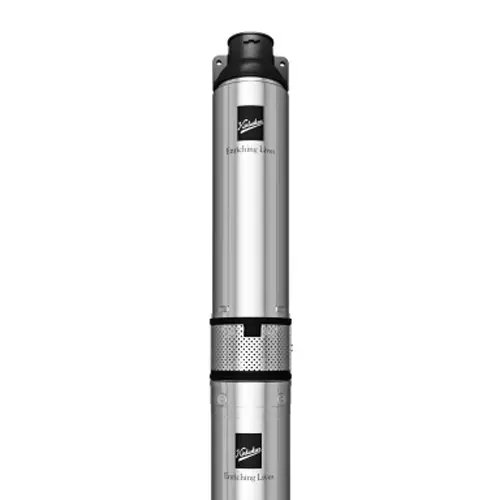 Kirloskar 1 HP Single Phase 10 Stage Water Filled Borewell Submersible Pump Set With Control Panel, LEHR 60 -1010
