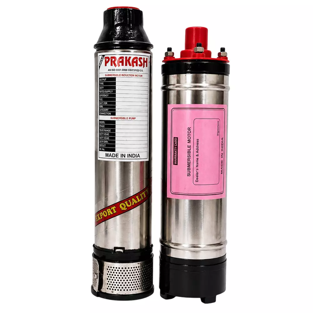 BALAJI PRAKASH 1 HP Single Phase Water Filled Submersible Pump 100 mm Bore Size 40 m Head Range