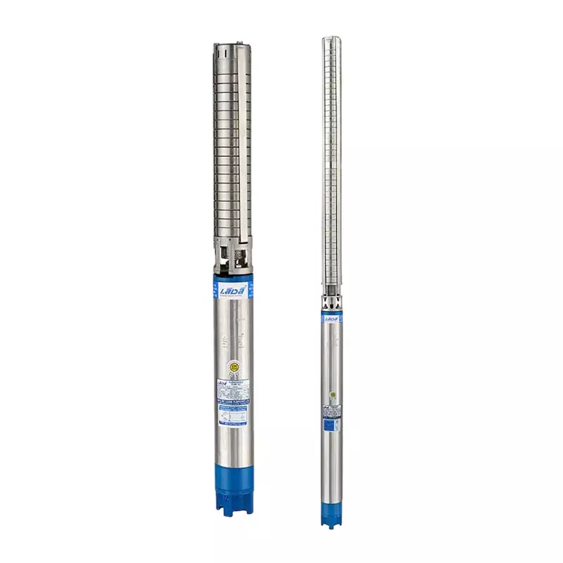 LADA 5 HP Three Phase SR4 V4 x V4 SS Borewell Submersible Pump Water Filled 40 Stages 100 mm Bore Size, A40 SR4 5.00