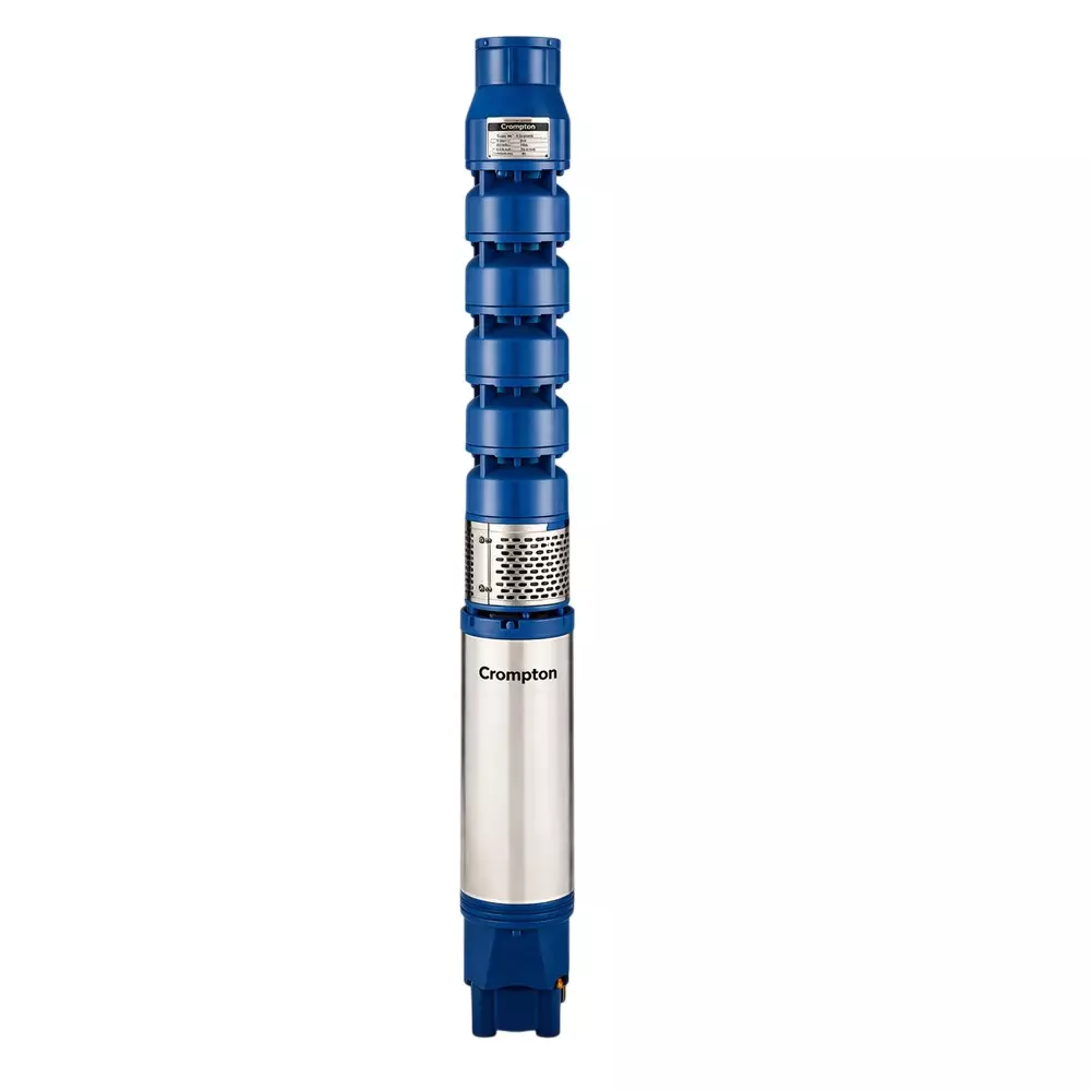 Crompton V6 Submersible Pump 7.5 HP Power 8-30 m Head Range 1400-600 LPH Flow Rate, 6W3Q7.5DU-100 S/D