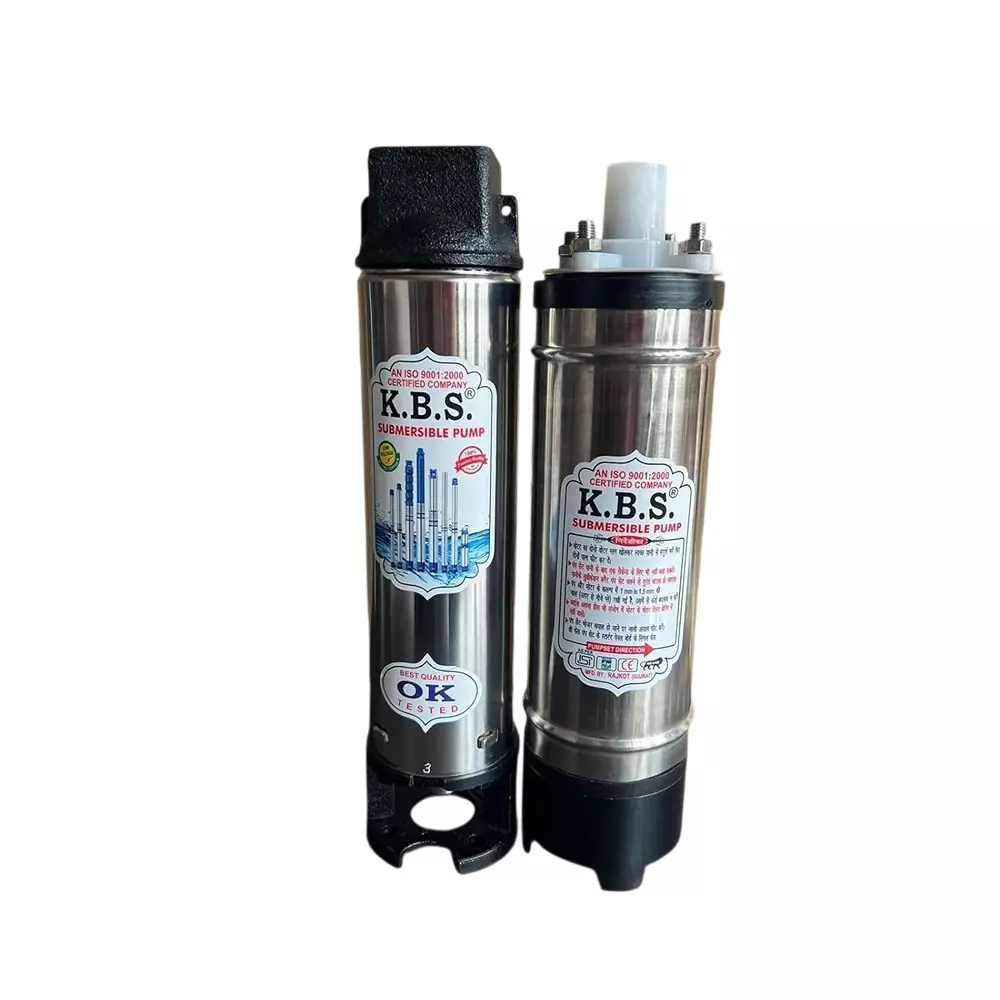 kbs-1-hp-water-filled-v3-submersible-pump-set-with-panel-cable-15-stage-single-phase-and-42-83-lpm-flow-rate