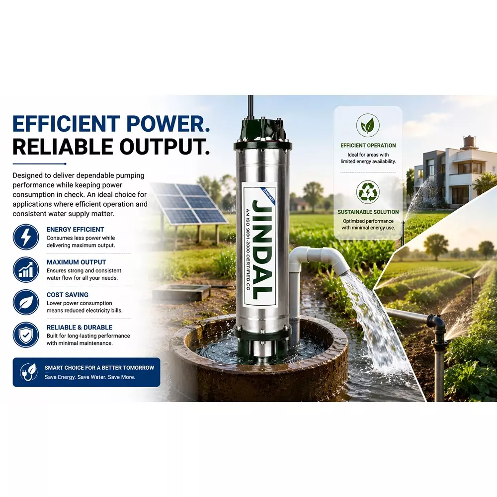 jindal-1-hp-4-inch-10-stage-single-phase-oil-filled-borewell-submersible-pump-with-control-panel-30-m-safety-wire-and-submersible-cable