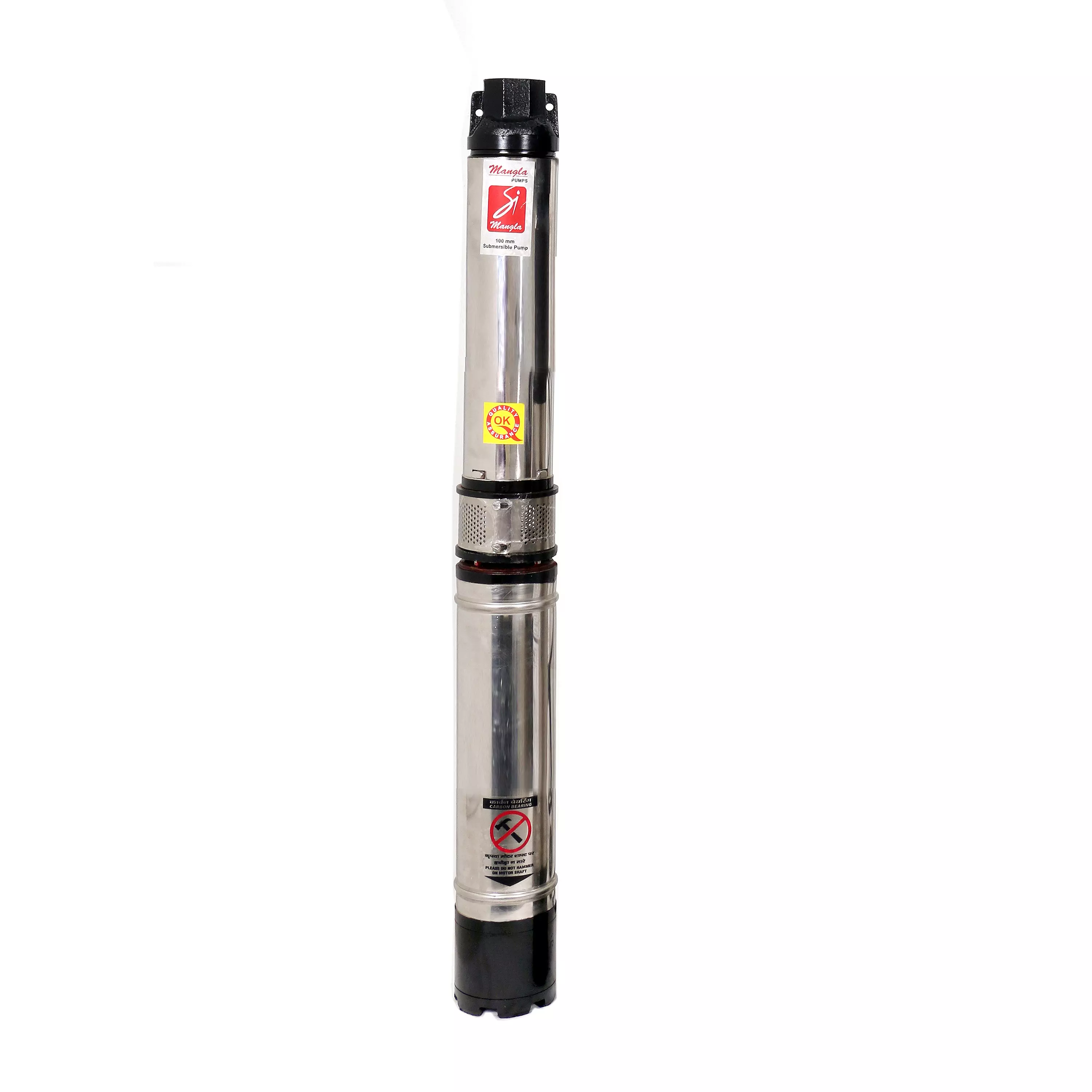 Mangla Marketed by TATA 1 HP Single Phase 15 Stage V4 Oil Filled Borewell Submersible Pump, MSO4 1015