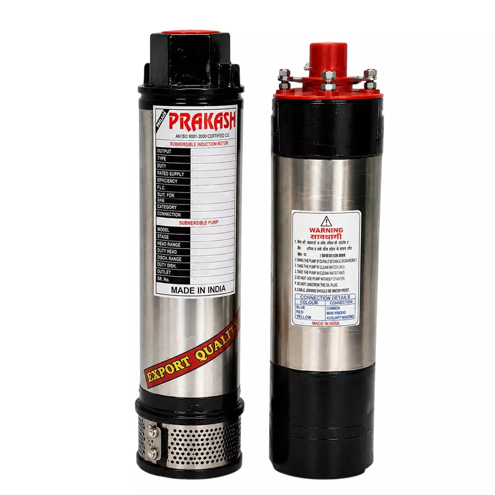 BALAJI PRAKASH 2 HP Single Phase Oil Filled Submersible Pump 100 mm Bore Size 60 m Head Range