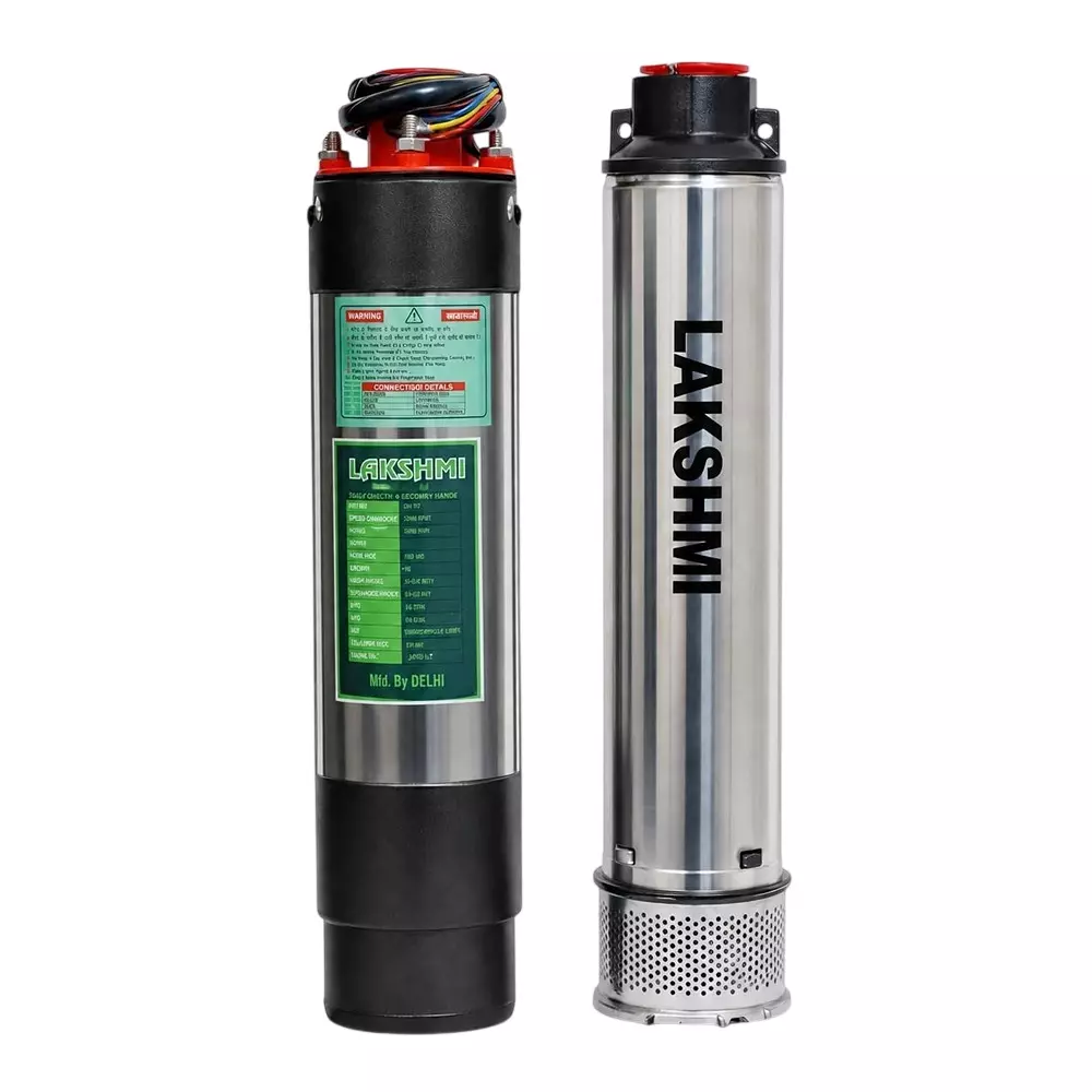 Lakshmi 1 HP Borewell Submersible Pump 30.48 m (100 ft) Bore 10 Stage Single Phase, Lakshmi_A2