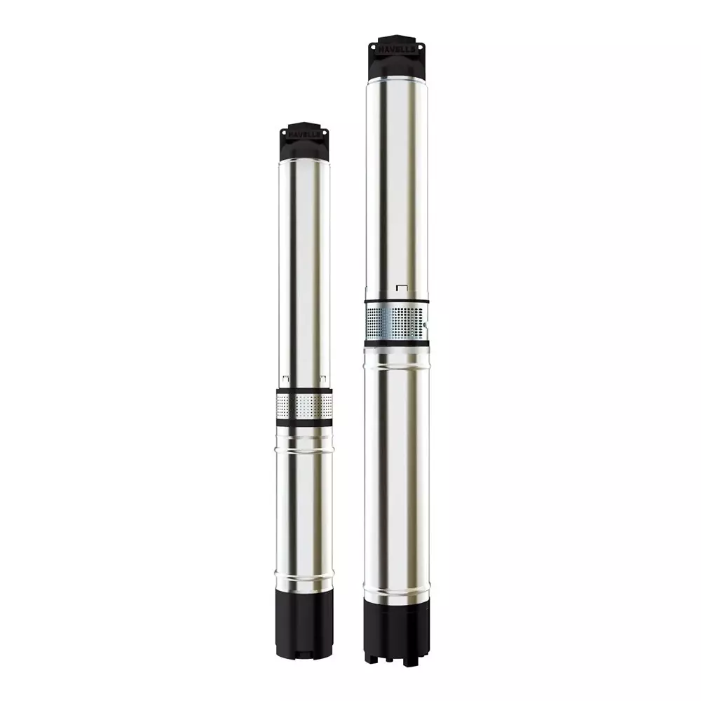 Havells 2 HP Borewell Water Filled Submersible Pump Set MP07 Type HC Series 10 Stage 100 mm Bore Size and 60-20 m Head Range, MHPGDK1002