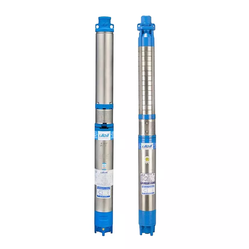 LADA 7.5 HP Three Phase PS5-T V4 Radial Flow Borewell Submersible Pump Set Water Filled 45 Stages 100 mm Bore Size, A45 PS5-T 7.50
