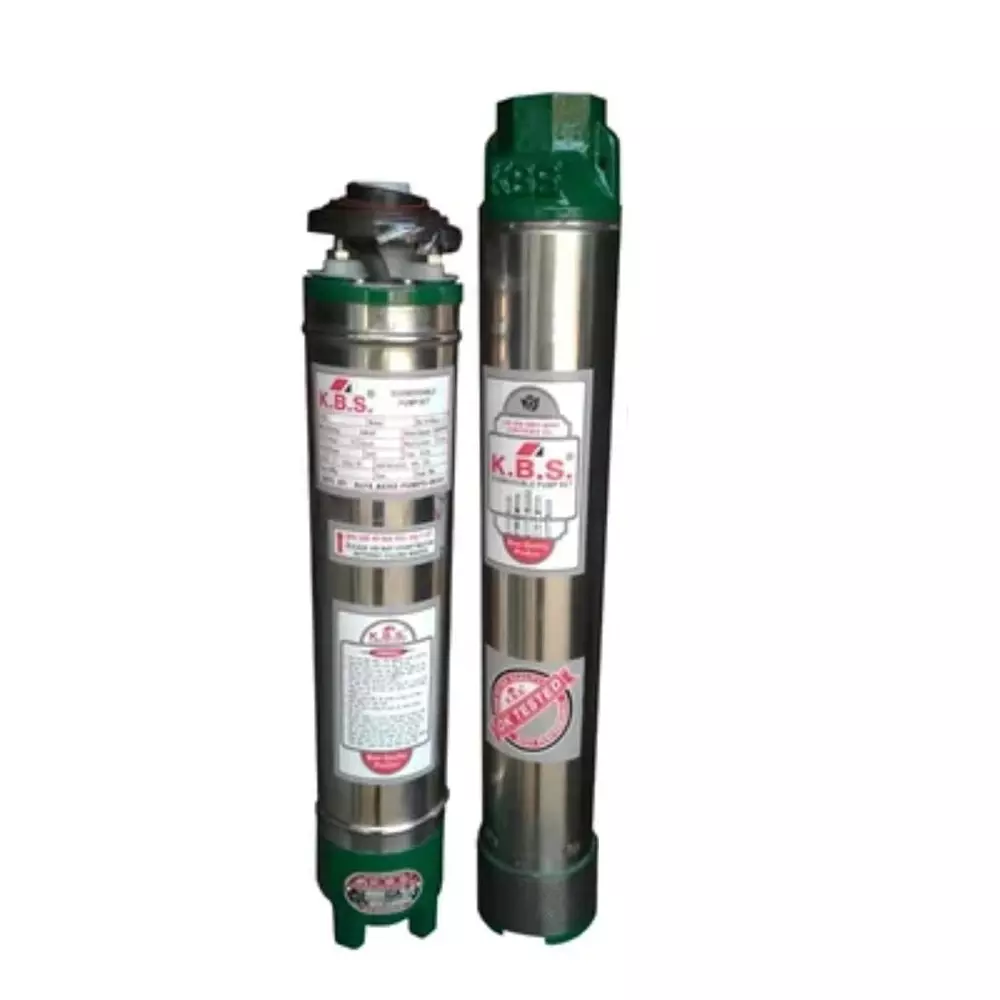 K.B.S. V4 Water Filled Borewell Submersible Pump Set 3 HP Single Phase 30 Stage