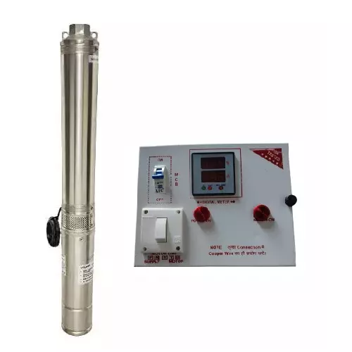 V-Guard NOVA-OT1512 1.5 HP 12 Stage Single Phase Submersible Pump with Digital Control Panel