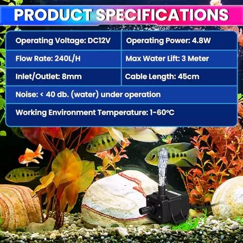 amiciflo-brushless-mini-submersible-water-pump-12-v-dc-240-lph-48-w-motor-8-mm-inlet-outlet-for-hydroponics-water-circulation