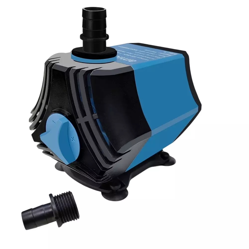 AmiciFlo Submersible Water Pump Blue & Black 10x8.4x8.8 cm Copper with 2 Nozzles 30 W Corded Electric 1200 L/Hrs Capacity