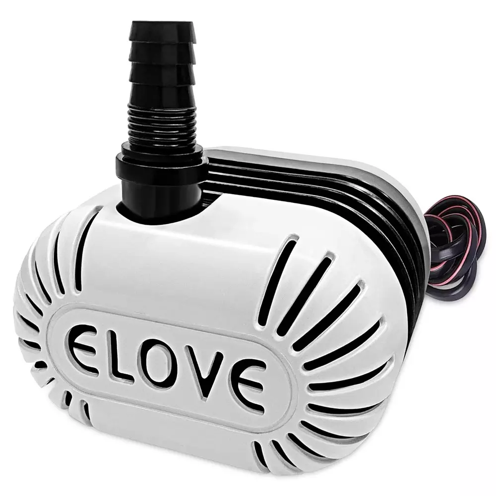 ELOVE 18 Watt Submersible Water Pump with 180V-230V Voltage and 1.85 M Lifting Cooler Pump