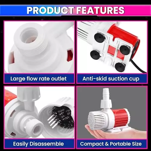 amiciflo-10-w-dc-submersible-brushless-water-pump-500-lph-flow-33-m-lift-ideal-for-aquarium-fountain-1xdc-02b-10w-n