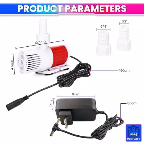 amiciflo-10-w-dc-submersible-brushless-water-pump-500-lph-flow-33-m-lift-ideal-for-aquarium-fountain-1xdc-02b-10w-n