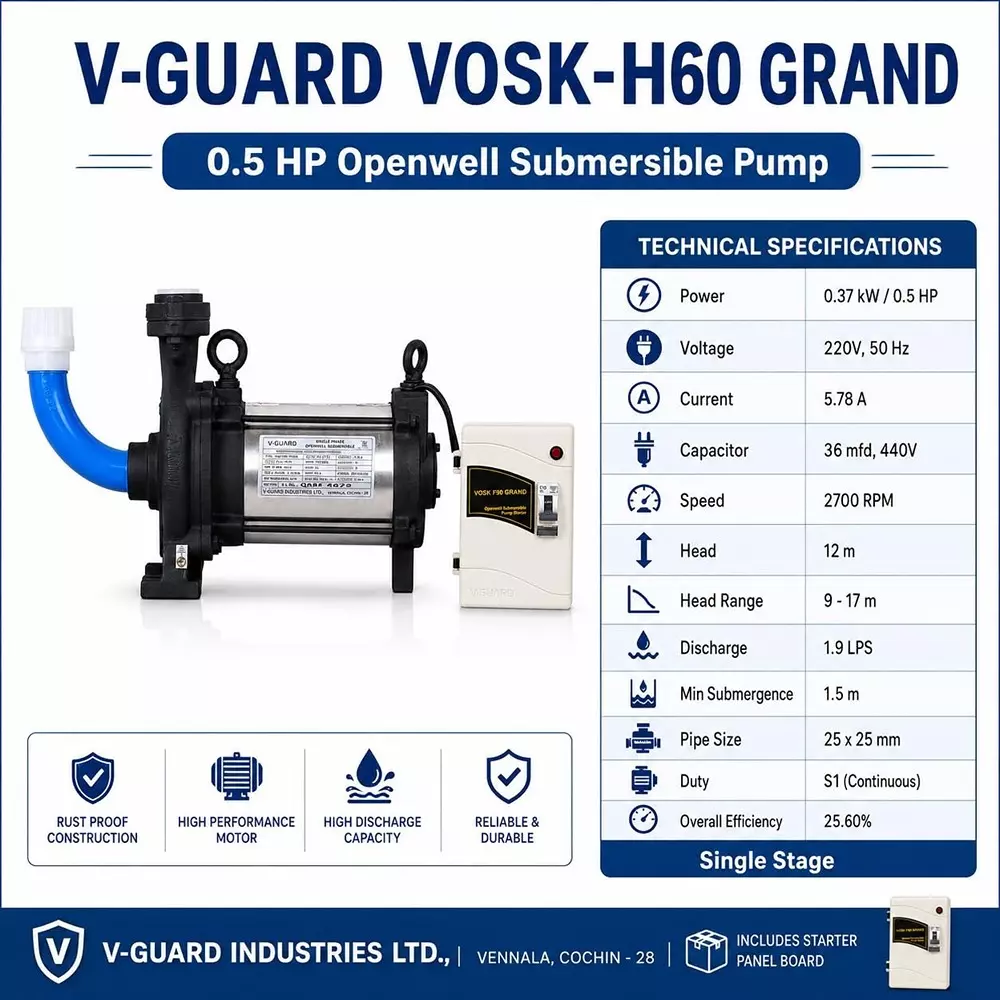 v-guard-05-hp-openwell-submersible-pump-with-panel-board-19-lps-flow-rate-037-kw-head-range-9--17-m-vosk-h60