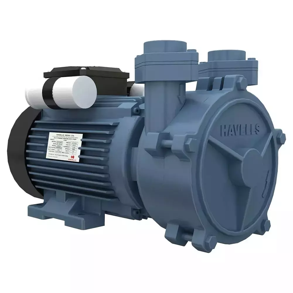 Havells (MP02) D Series Self Priming Monoblock Pump 0.5 HP Single Phase 6 - 30 m Head Range 3000 - 400 LPH Flow Rate, D2AL