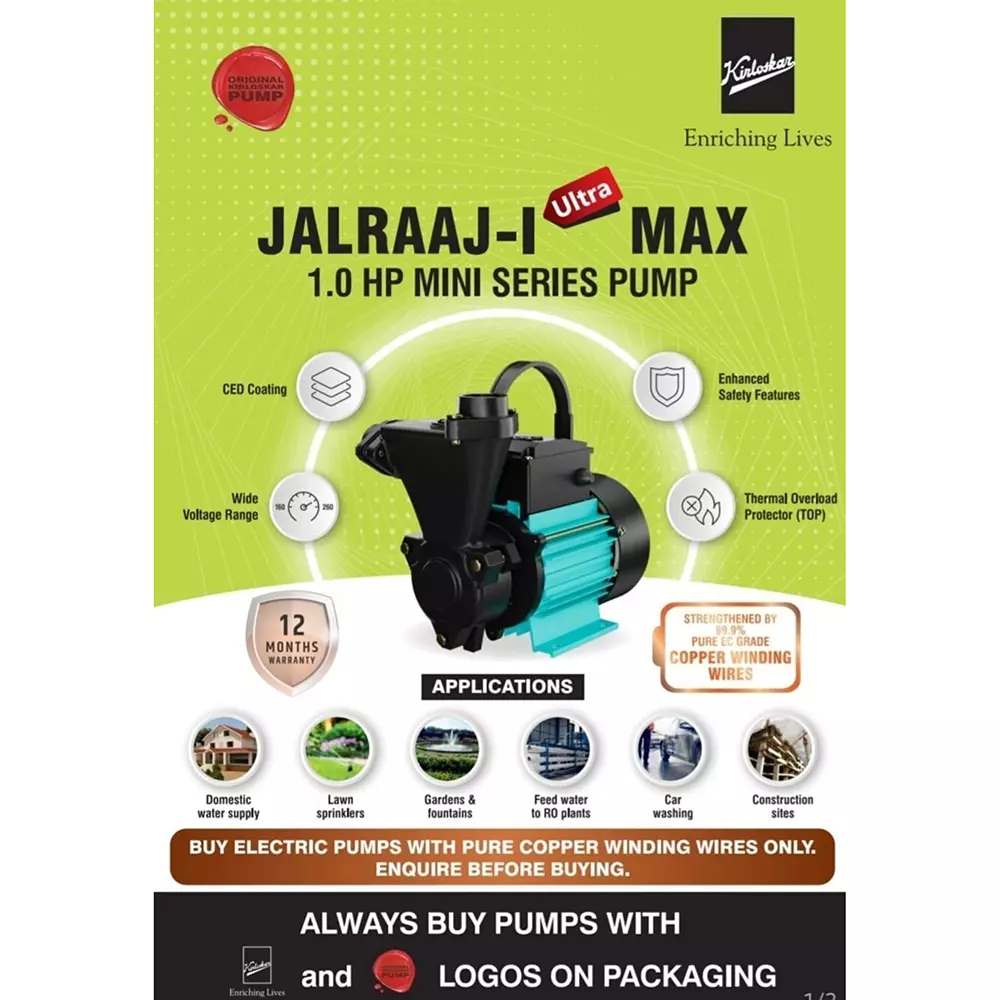 kirloskar-self-priming-monoblock-pump-6-30-m-head-range-1-hp-power-single-phase-220-v-for-commercial-industrial-use-jalraaj-ultra-max-1hp