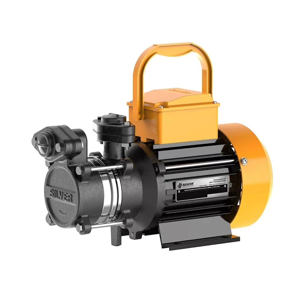Silver 1 HP Single Phase Regenetive Self Priming Pump 2000-400 LPH, CLASSIC Plus 100