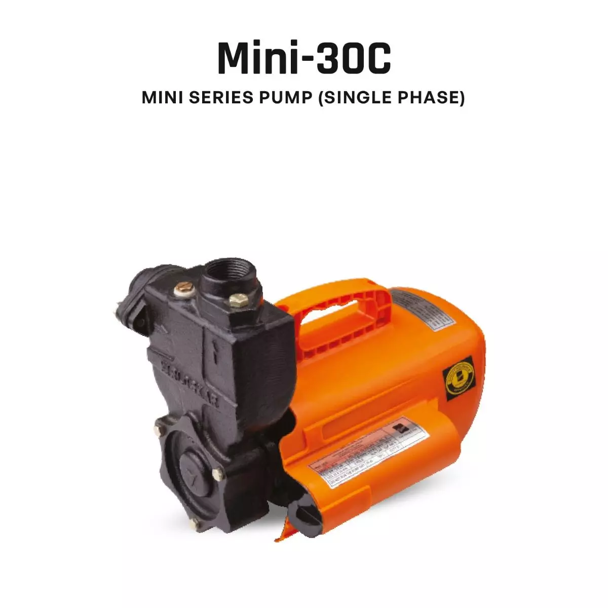 Kirloskar 0.5 HP Single Phase Mini Self Priming Pump Set - MINI-30C 1P