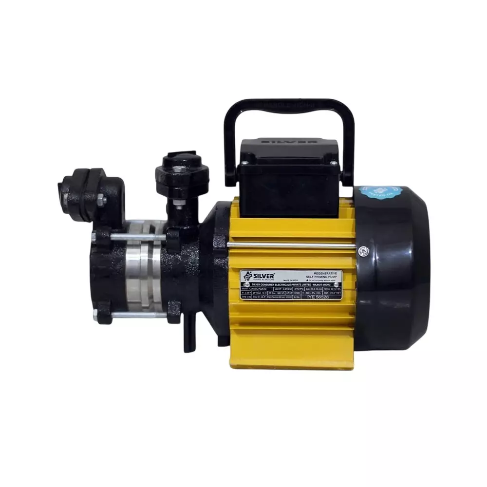 Silver 0.5 HP Domestic Monoblock Pump 1500 LPH Flow Rate Head range 5 - 28 m, Classic Plus 50