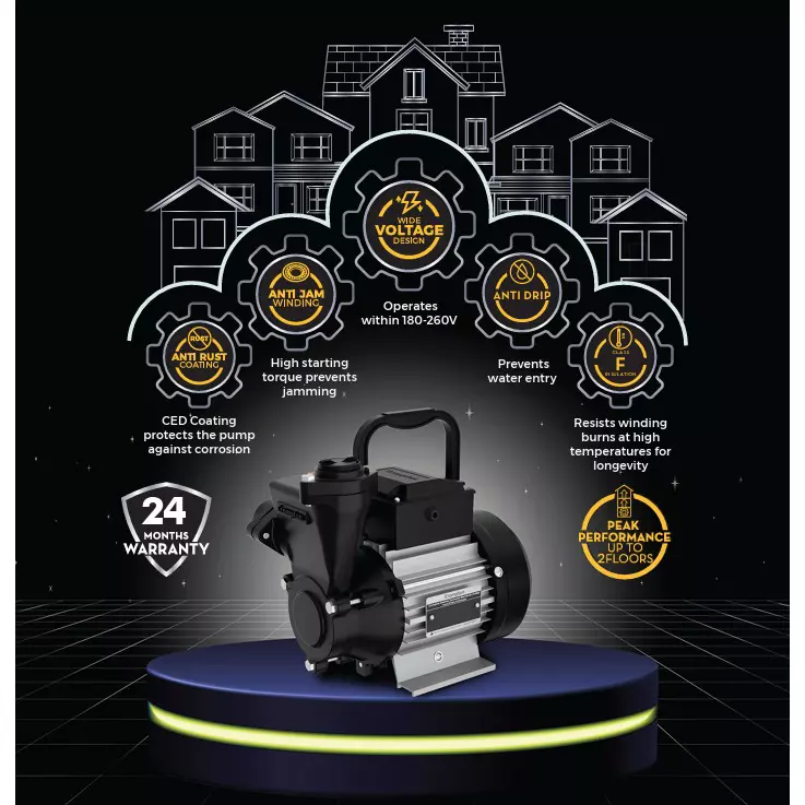 Crompton 1 HP Self Priming Mini Pump Sure Fill Dura Series Single Phase and 2600-700 LPH Flow Rate, WIN DURA I