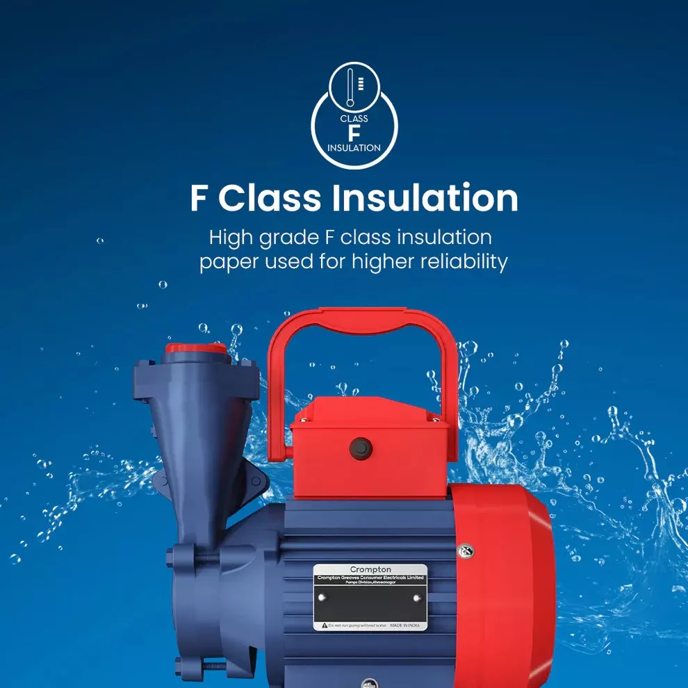 Crompton 1 HP Self Priming Mini Pump Sure Fill Plus Series Single Phase and 2600-700 LPH Flow Rate, PRIMO I