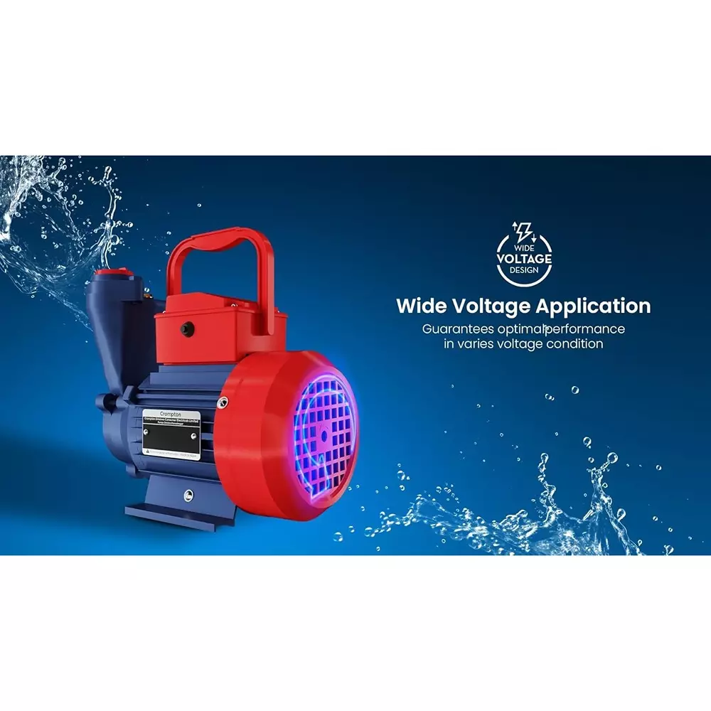 Crompton 0.5 HP Self Priming Mini Pump Sure Fill Plus Series Single Phase and 1850-450 LPH Flow Rate, WIN PLUS II