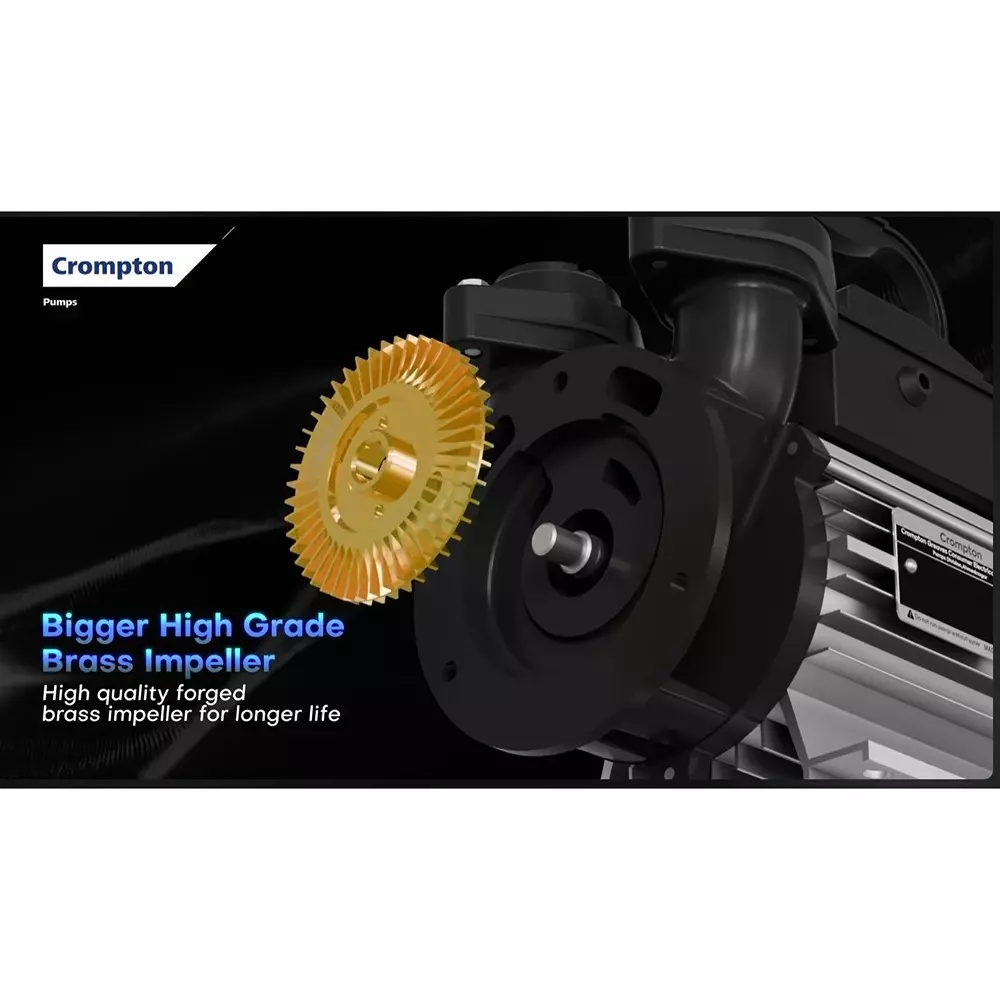 Crompton 1 HP Self Priming Pump Flomax Dura Series Single Phase and 2700-500 LPH Flow Rate, FLOMAX DURA II