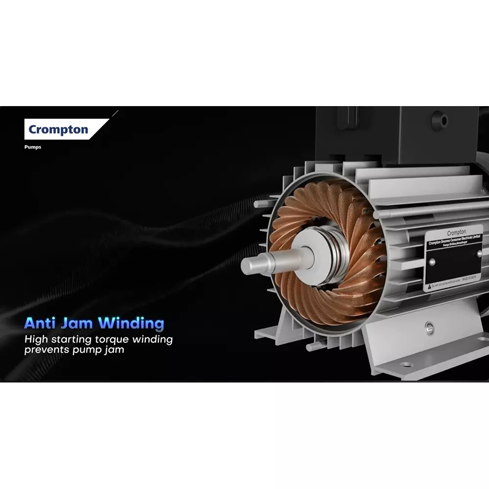 Crompton 1 HP Self Priming Pump Flomax Dura Series Single Phase and 2700-500 LPH Flow Rate, FLOMAX DURA II