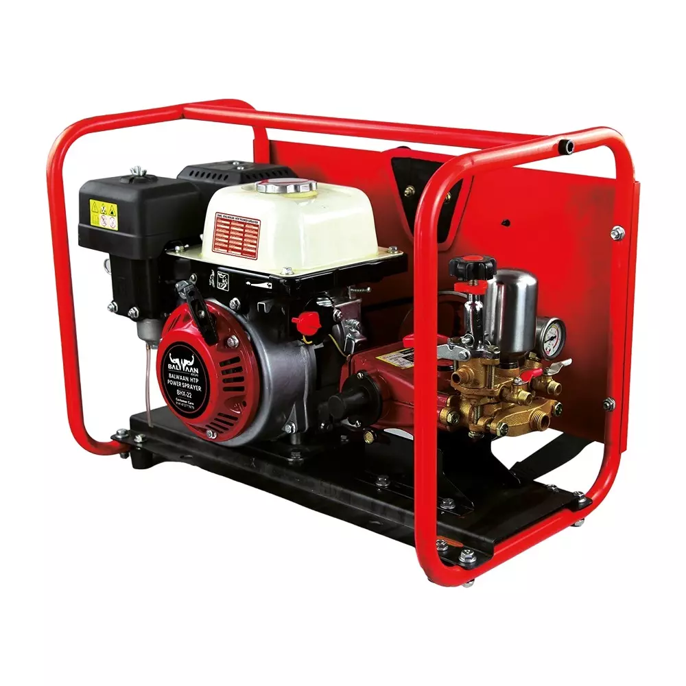 Balwaan HTP Sprayer Pump with Engine Air Cooled Petrol 2 HP Power 4 Stroke 1.5 L Tank Capacity for Farming & Gardening, BHX22 (Gun & Hose Pipe both Not Included)