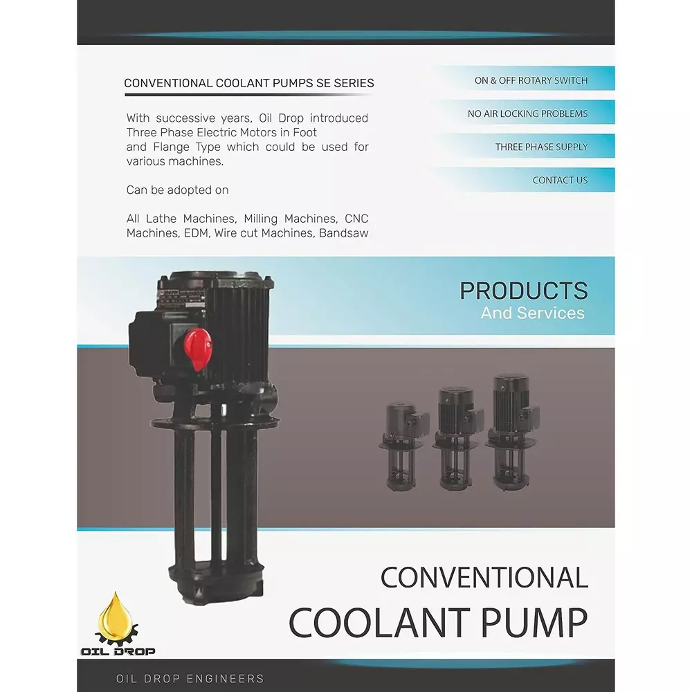 oil-drop-conventional-coolant-pump-three-phase-for-cnc-lathe-milling-and-edm-machines-for-industrial-use