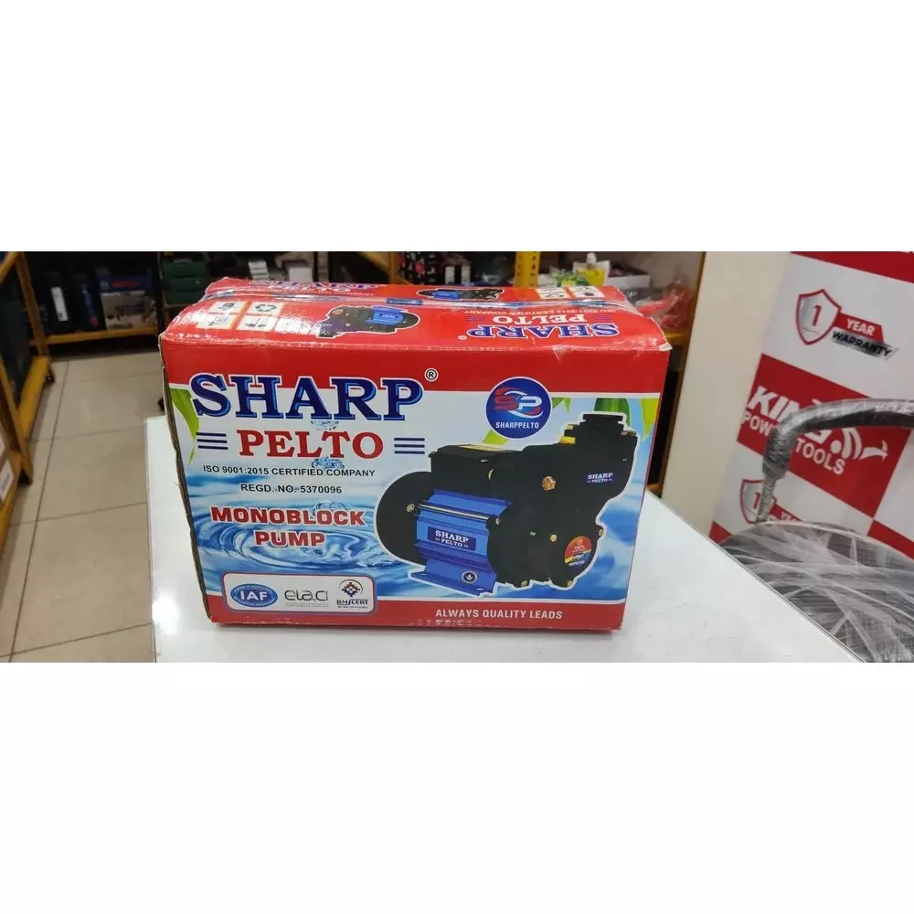 sharp-pelto-self-priming-monoblock-pump-1-hp-motor-power-single-phase-and-240-v-power-supply