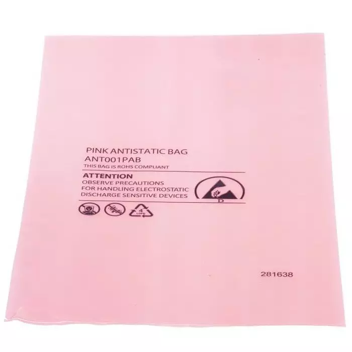 RS PRO Anti Static Bag 254mm(W)x 155mm(L), 4849073 Pack of 100 Pcs