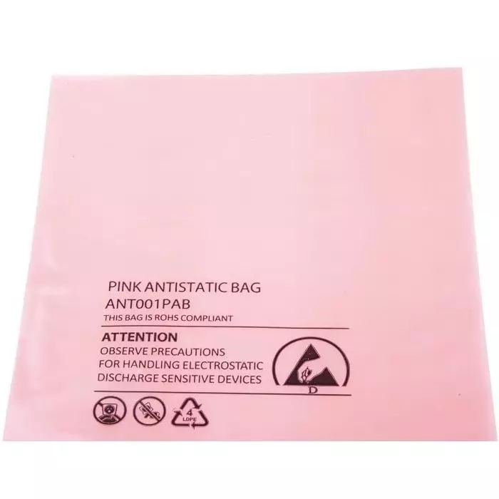 RS PRO Anti Static Bag 254mm(W)x 155mm(L), 4849073 Pack of 100 Pcs