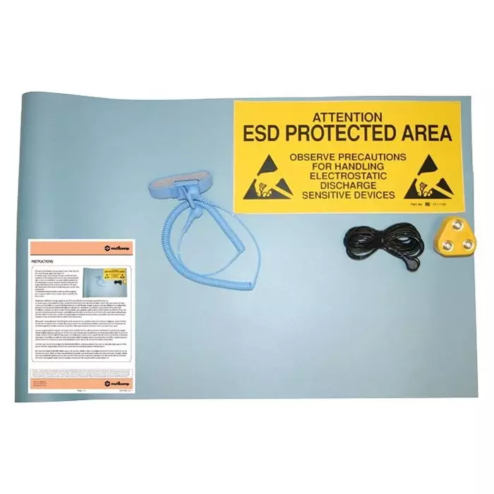 MULTICOMP PRO ESD Kits KIT, ESD WORKSTATION, BLUE, 0.6X1.2MM, 069-0002