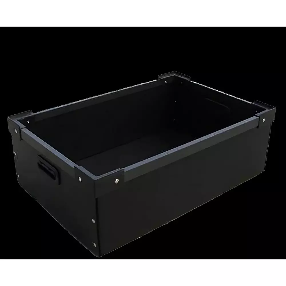 GLOBALSS ESD Bins Plastic Black PP Sheet for Personal & Professional Use