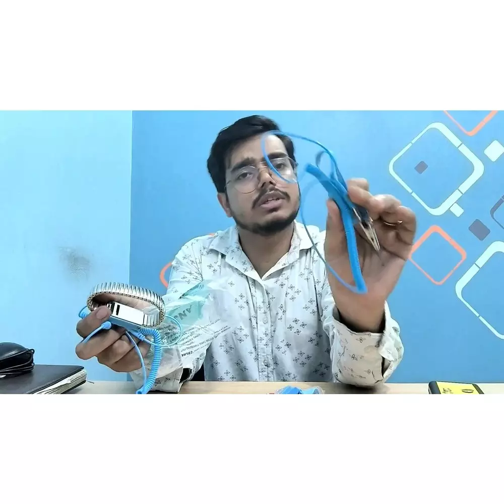 GLOBALSS Wrist Strap PVC Blue for Personal & Professional Use