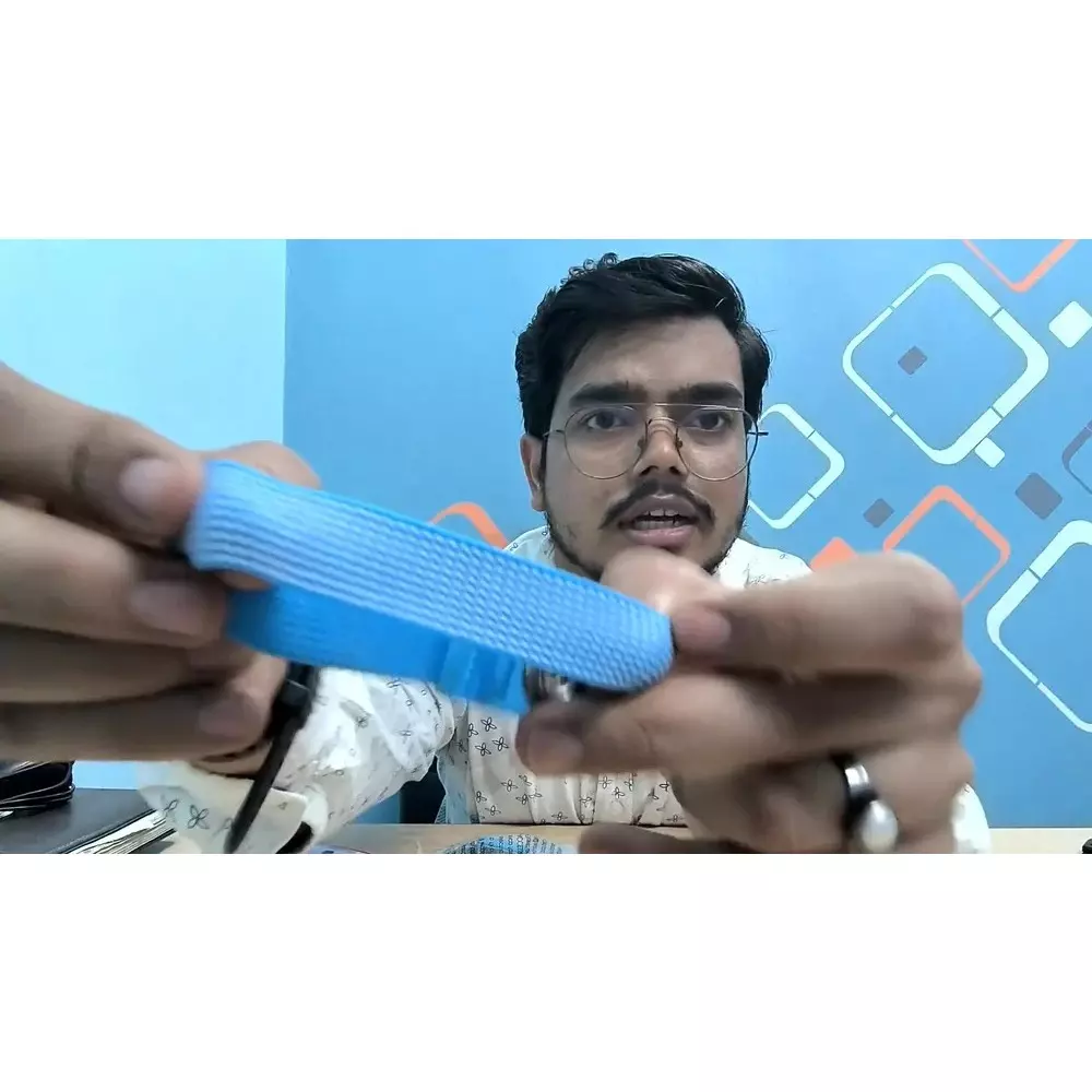 GLOBALSS Wrist Strap PVC Blue for Personal & Professional Use