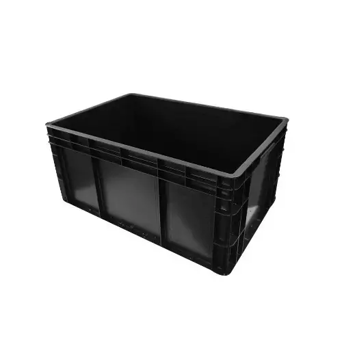 Nikko ESD Bin Plastic Antistatic Black 600 x 400 x 230 mm