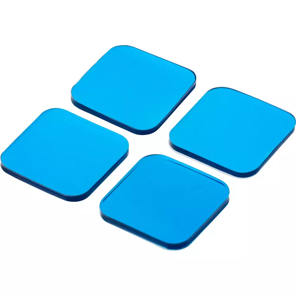 MonotaRO Anti-Vibration Gel Mat Blue 3 mm Thickness, 46517757 (Pack of 4 Pcs)